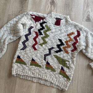 Street Scenes Retro Vintage 90’s Chunky Knit Sweater Size Medium